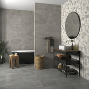 Daytona Grey Marble Effect Matt Ceramic Wall Tile 270x420mm