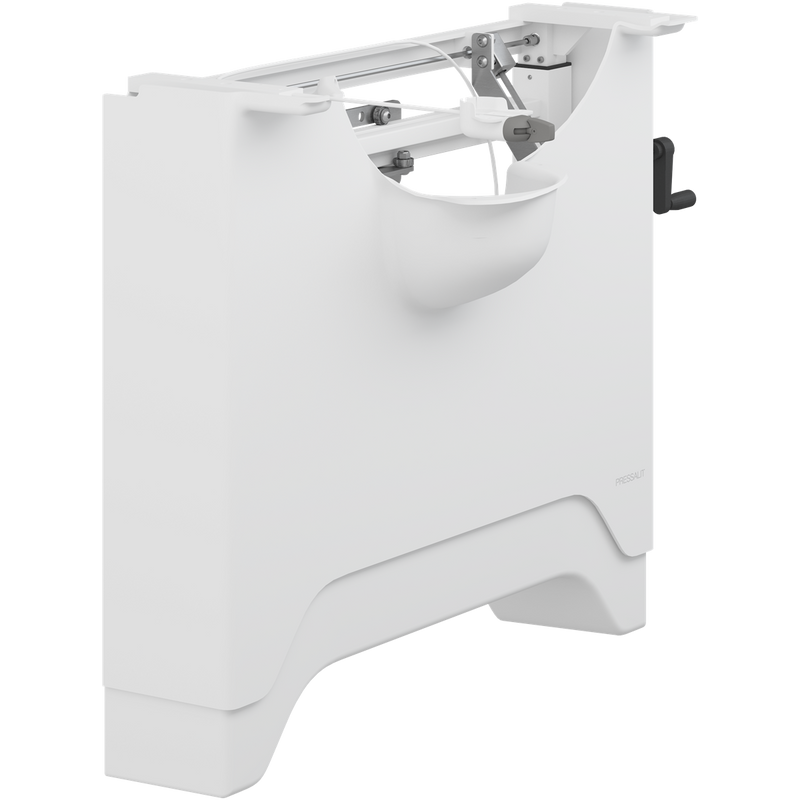 Pressalit MATRIX ANGLE DEEP powered wash basin bracket, right-facing, white