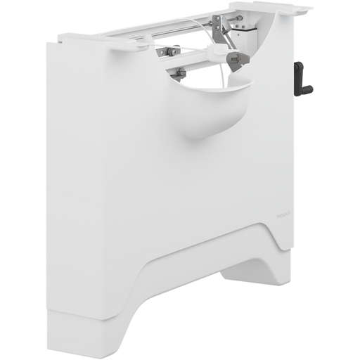Pressalit MATRIX ANGLE DEEP manual wash basin bracket, right-facing, white