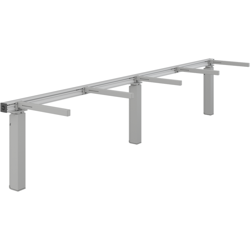 Pressalit INDIVO Wash Basin Lift, 3 Actuators, Grey, for Worktop 2401-3000mm (RK1454202)