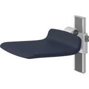 Pressalit PLUS Shower Seat 450, Manually Height Adjustable, Dark Blue (R7414108)