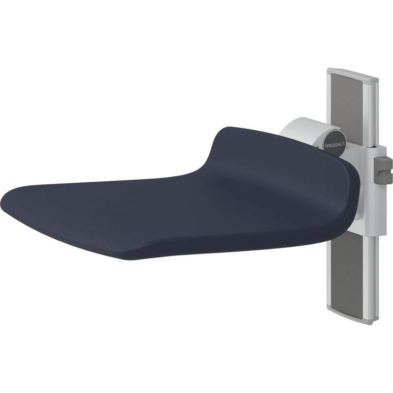 Pressalit PLUS Shower Seat 450, Manually Height Adjustable, Dark Blue (R7414108)
