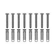 Pressalit Mounting Kit — 8 × Screws Ø5 × 50 with SX8 Plugs, for Brick (V8616)
