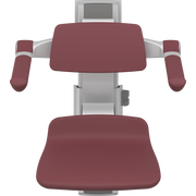 Pressalit PLUS Shower Seat 310 incl. Backrest & Armrests, Manually Height & Sideways Adjustable, Red (R7364035)