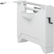 Pressalit MATRIX ANGLE DEEP manual wash basin bracket, right-facing, white