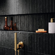 Delray Charcoal Rustic Matt Ceramic Wall Tile 38x235mm