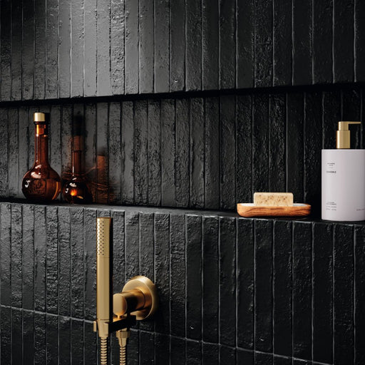 Delray Charcoal Rustic Matt Ceramic Wall Tile 38x235mm