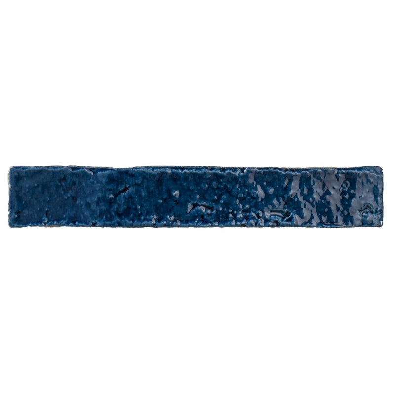 Delray indigo crackle glaze tile 38x235mm - view 2
