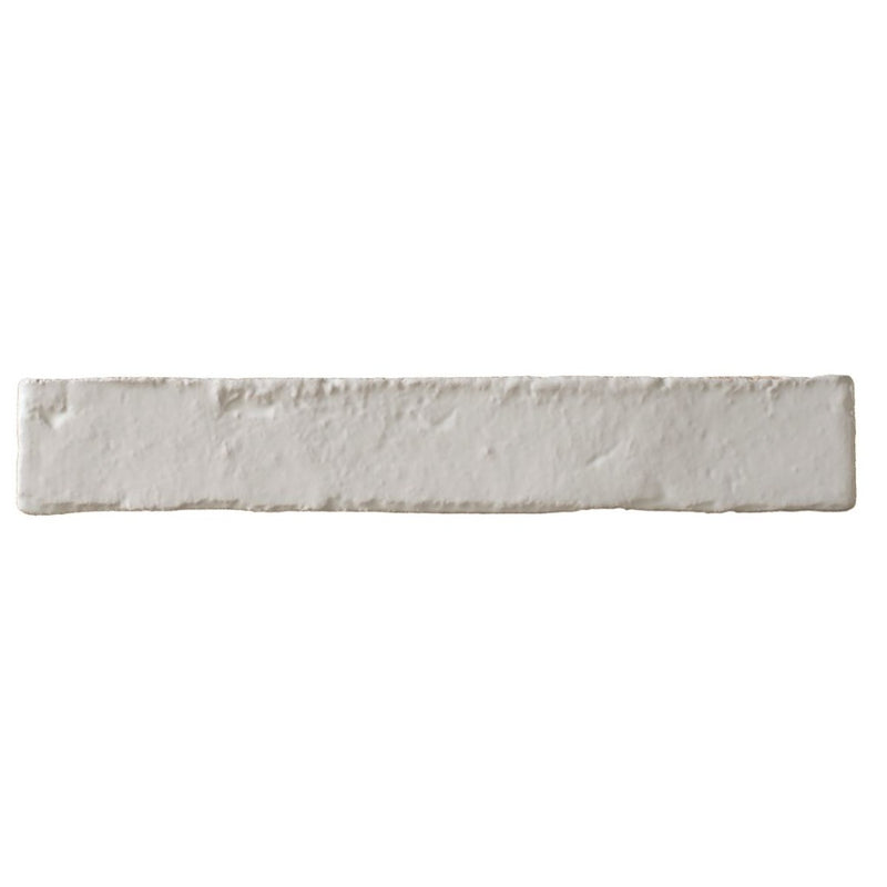 Delray white rustic tile 38x235mm - view 2