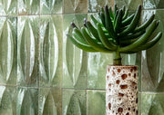 Deltona green eye decor gloss porcelain wall and floor brick tile 75x200mm - view 2