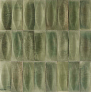 Deltona green eye decor gloss porcelain wall and floor brick tile 75x200mm - view 3