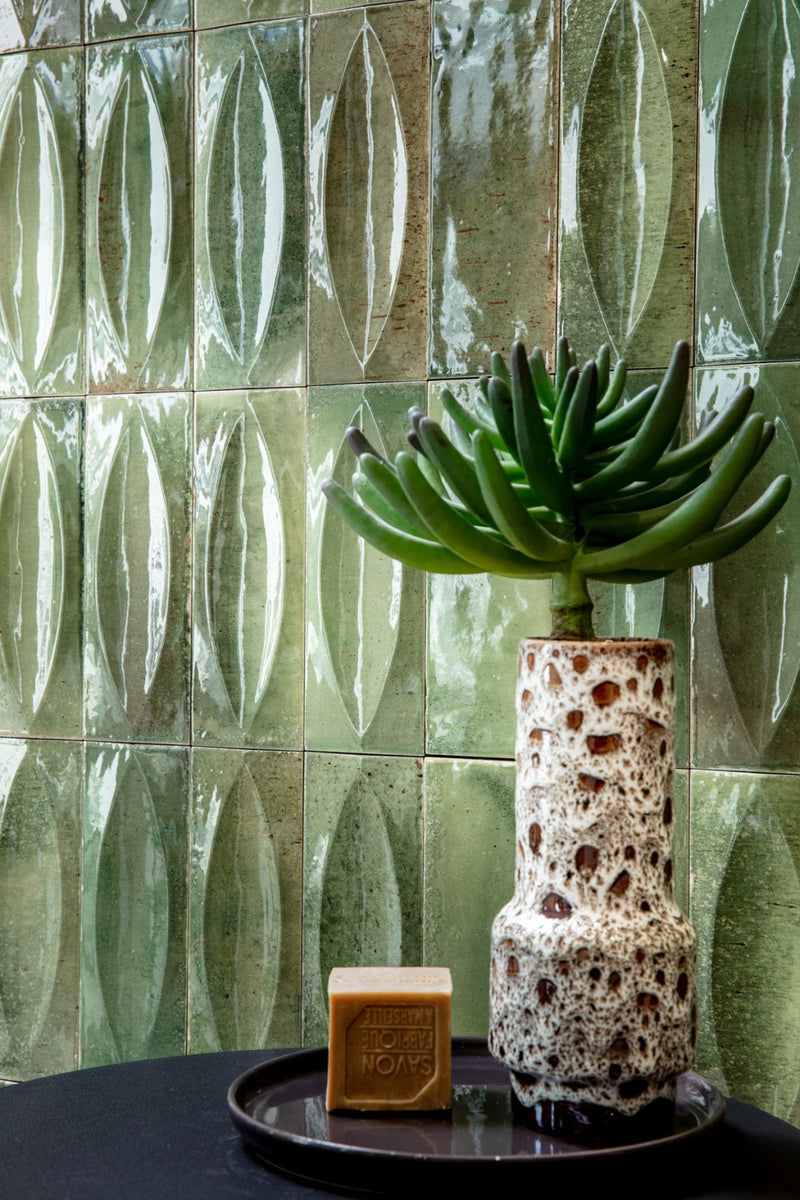 Deltona Green Eye Decor Gloss Porcelain Wall & Floor Tile 75x200mm