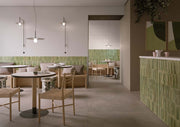 Deltona Green Gloss Porcelain Wall & Floor Tile 75x200mm