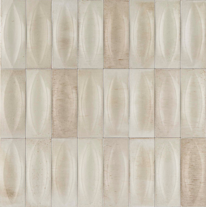 Deltona warm beige eye decor gloss porcelain wall and floor brick tile 75x200mm - view 3