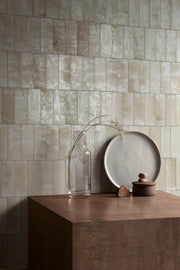 Deltona warm beige gloss porcelain wall and floor brick tile 75x200mm - view 3