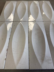 Deltona white eye decor gloss porcelain wall and floor brick tile 75x200mm - view 4