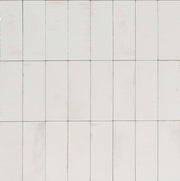 Deltona white gloss porcelain wall and floor brick tile 75x200mm - view 2