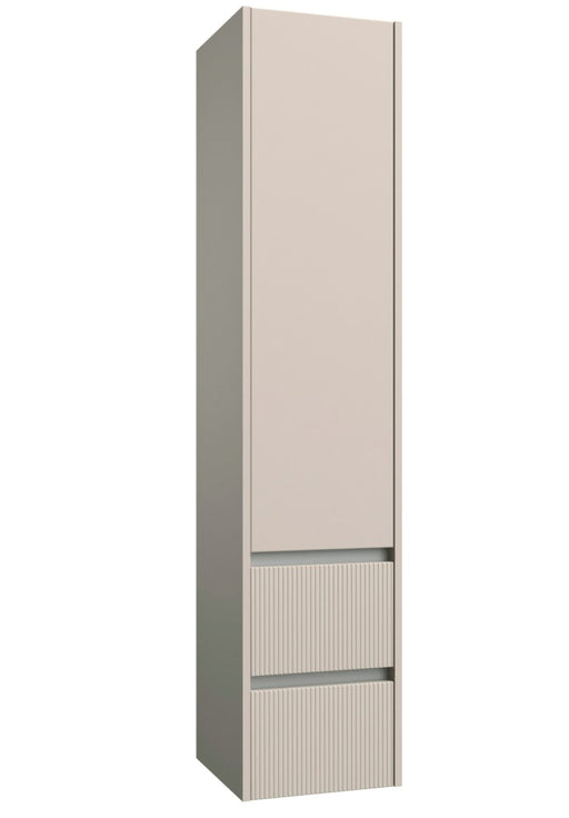 Dursley 350mm Two Drawer, One Door Wall Hung Column Unit in Cashmere