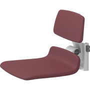 Pressalit PLUS Replacement Shower Seat 450 incl. Backrest, Manually Height Adjustable, Red (R7124035)