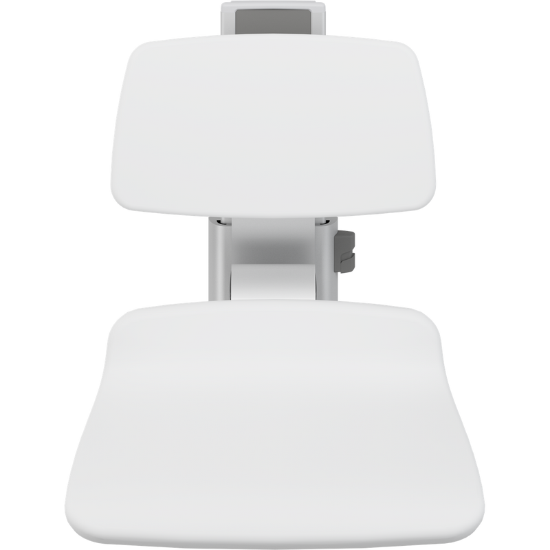 Pressalit PLUS Shower Seat 450 incl. Backrest, Manually Height Adjustable, White (R7424000)