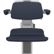 Pressalit PLUS Shower Seat 450 incl. Backrest & Armrests, Manually Height & Sideways Adjustable, Dark Blue (R7464108)