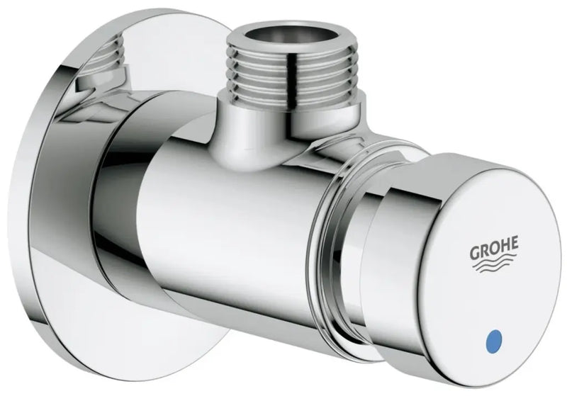 Grohe Euroeco Cosmopolitan T self-closing exposed shower valve 36267000 in StarLight Chrome