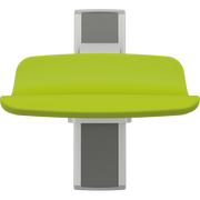 Pressalit PLUS Shower Seat 450, Manually Height Adjustable, Lime Green (R7414277)