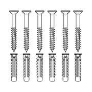 Pressalit Mounting Kit (V8600) — dimensioned drawing