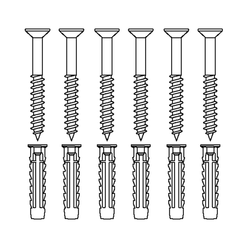 Pressalit Mounting Kit (V8600) — dimensioned drawing