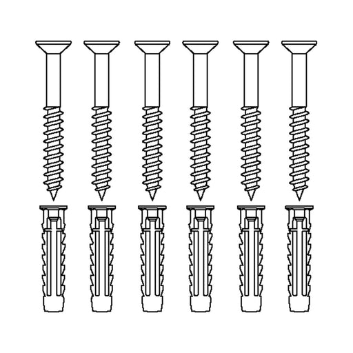 Pressalit Mounting Kit (V8600) — dimensioned drawing