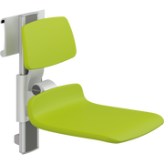 Pressalit PLUS Shower Seat 450 incl. Backrest, Manually Height & Sideways Adjustable, Lime Green (R7454277)