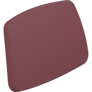 Pressalit PLUS Backrest 385mm Fixed Height Red R6404035