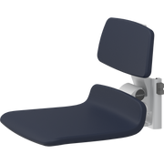 Pressalit PLUS Replacement Shower Seat 450 incl. Backrest, Manually Height Adjustable, Dark Blue (R7124108)