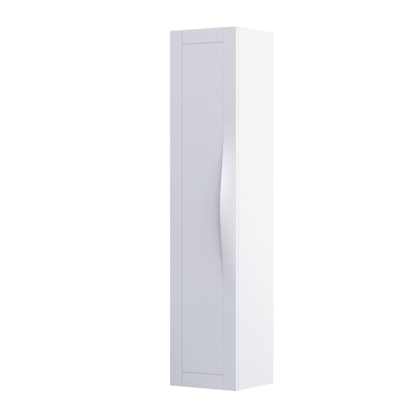 Enchant Wall Hung 1 Door Column Unit 350mm Matt White