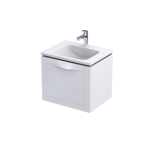 Enchant Wall Hung 1 Drawer Basin Unit 600mm Matt White