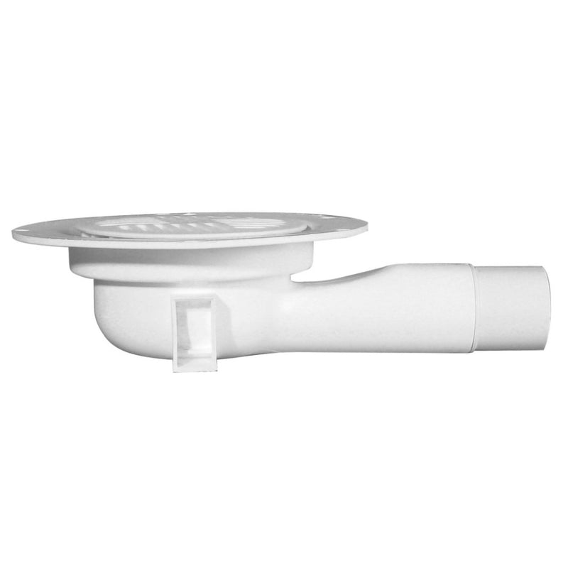 Essential 50mm slim single-part shower gulley for wet room floor formers