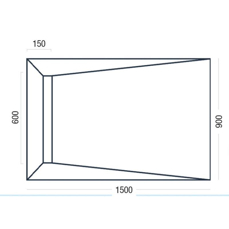 Essential Pro Deck Linear wet room floor former drain slot detail