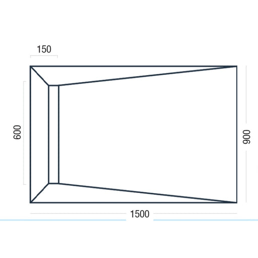 Essential Pro Deck Linear wet room floor former drain slot detail