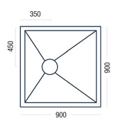 Essential Pro Deck level access wet room floor former surface detail
