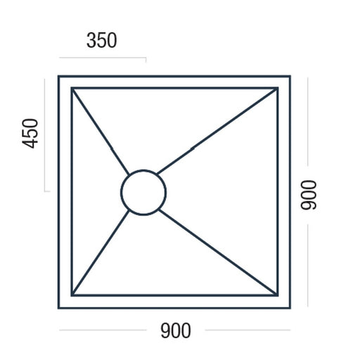 Essential Pro Deck level access wet room floor former surface detail