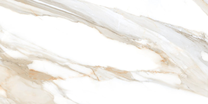 Estero Gold Marble Effect Matt Porcelain Wall & Floor Tile 300x600mm