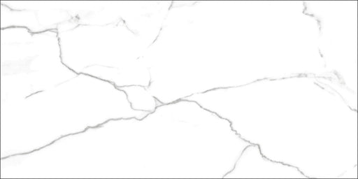 Estero white marble effect tile 600x1200mm - view 2