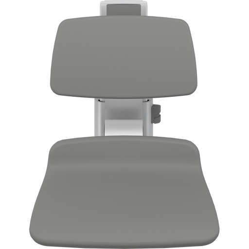 Pressalit PLUS Shower Seat 450 incl. Backrest, Manually Height Adjustable, Anthracite (R7424112)