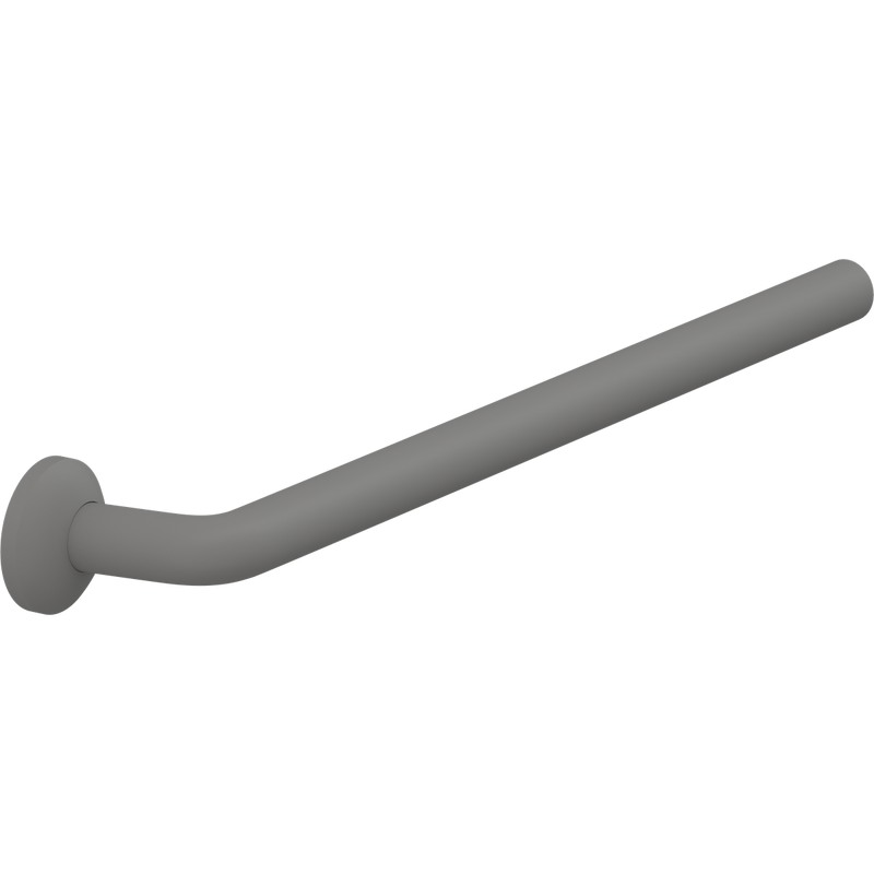 Pressalit PLUS Handrail Section 608mm with Wall Rosette Anthracite RT321112