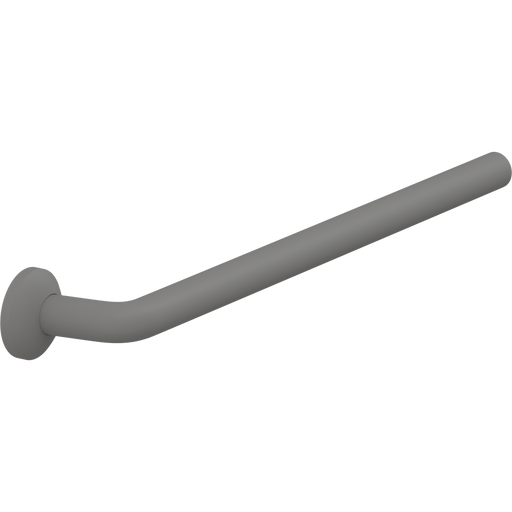 Pressalit PLUS Handrail Section 608mm with Wall Rosette Anthracite RT321112