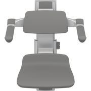 Pressalit PLUS Shower Seat 310 incl. Backrest & Armrests, Manually Height & Sideways Adjustable, Anthracite (R7364112)