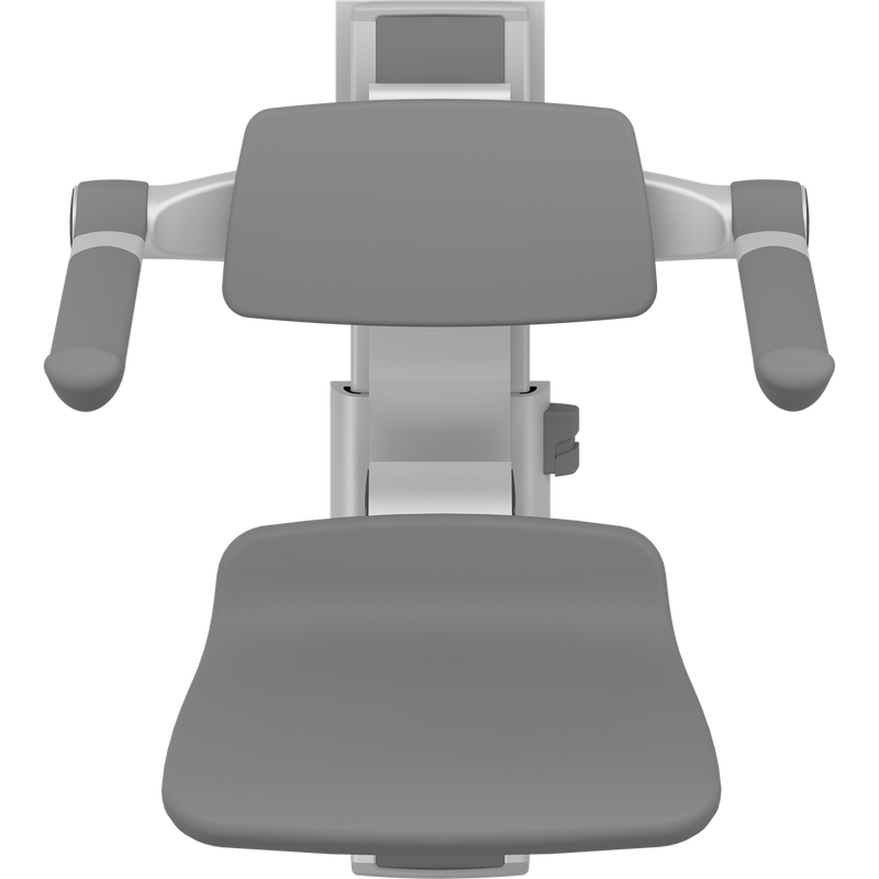 Pressalit PLUS Shower Seat 310 incl. Backrest & Armrests, Manually Height & Sideways Adjustable, Anthracite (R7364112)