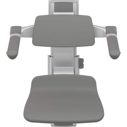 Pressalit PLUS Shower Seat 310 incl. Backrest & Armrests, Manually Height & Sideways Adjustable, Anthracite (R7364112)