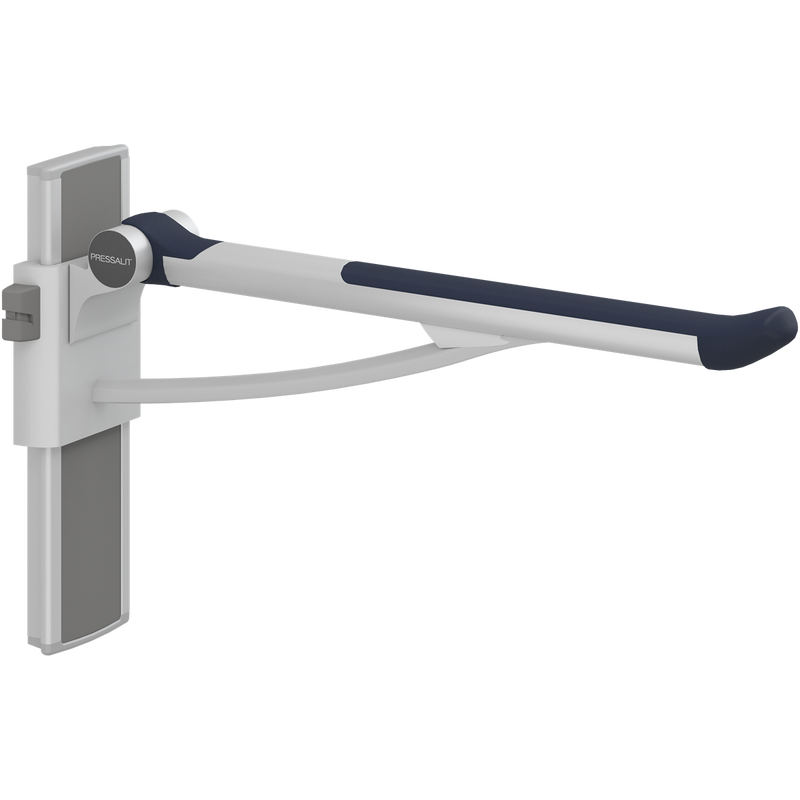 Pressalit PLUS Support Arm 700mm Adjustable Left Hand Dark Blue R370370108