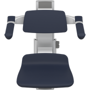 Pressalit PLUS Shower Seat 310 incl. Backrest & Armrests, Manually Height Adjustable, Dark Blue (R7334108)
